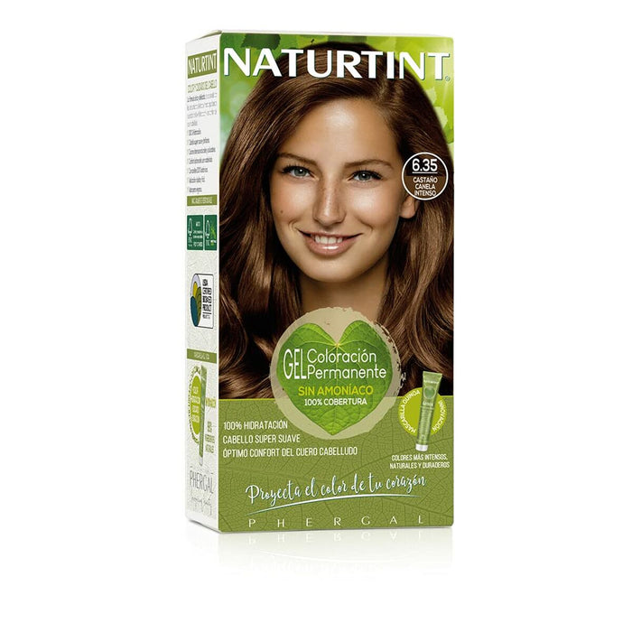 Vopsea Permanentă Naturtint Naturtint 6.35 castaño canela intenso Fără amoniac (170 ml)