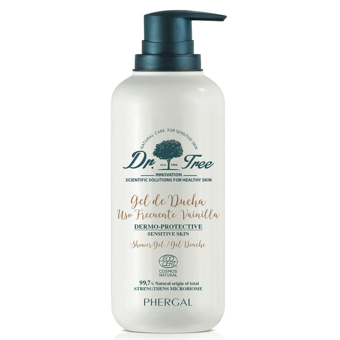 Gel de duș Dr. Tree Piele sensibilă Vanilie Utilizare zilnică 500 ml