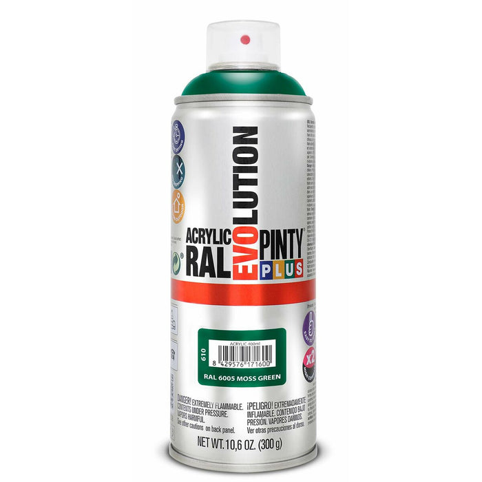 Spray cu vopsea Pintyplus Evolution RAL 6005 400 ml Moss Green