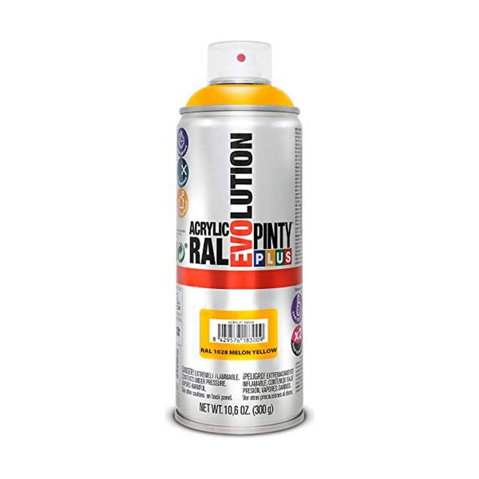 Spray cu vopsea Pintyplus Evolution RAL 1028 400 ml Melon Yellow