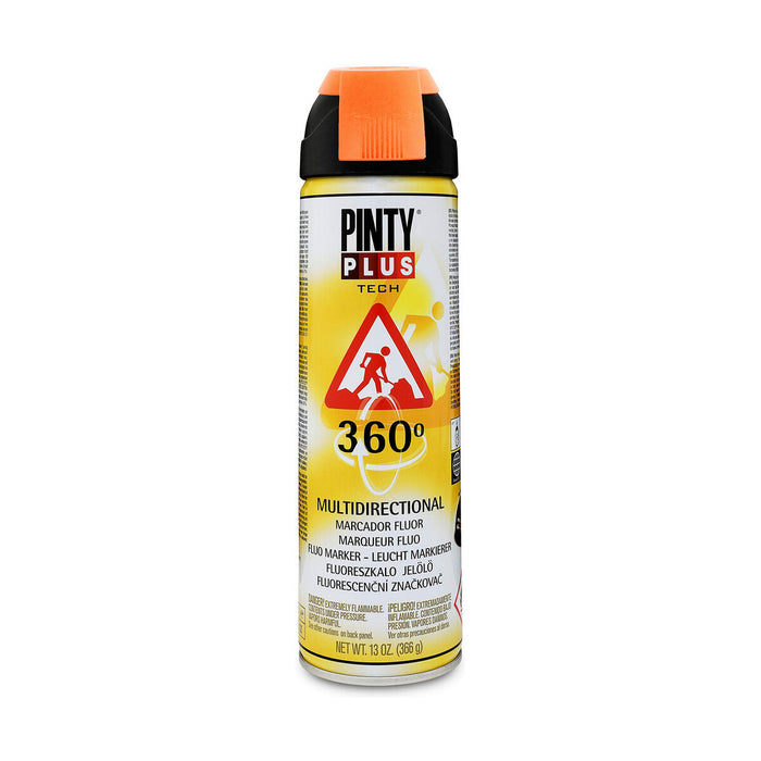 Spray cu vopsea Pintyplus Tech T143 360º Portocaliu 500 ml