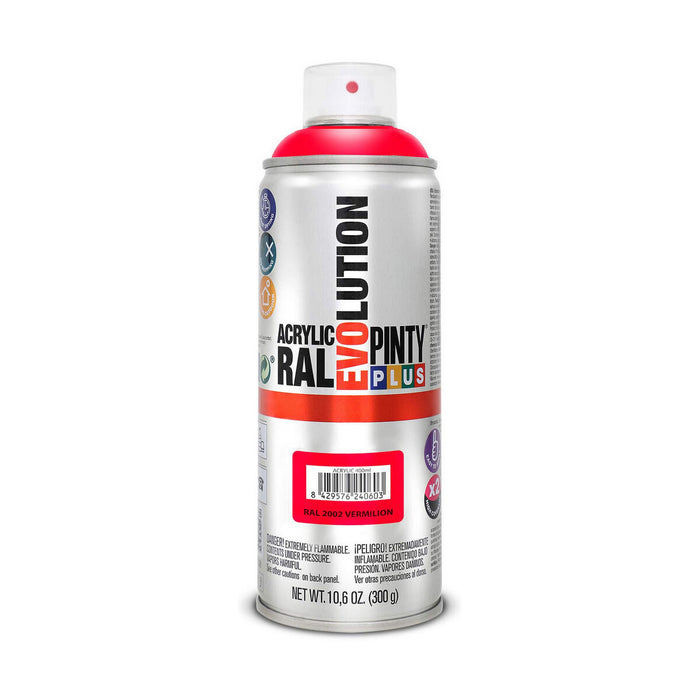Spray cu vopsea Pintyplus Evolution RAL 2002 400 ml Vermilion
