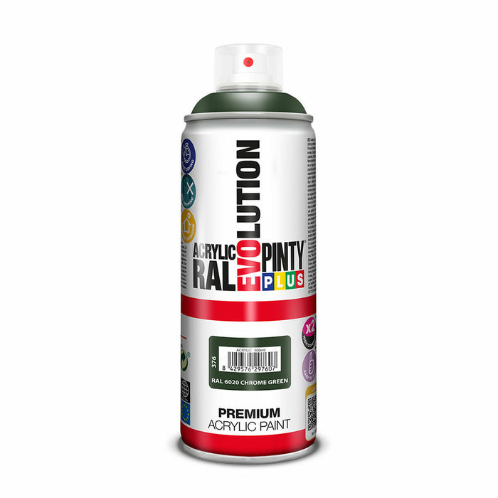 Spray cu vopsea Pintyplus Evolution RAL 6020 Verde inchis 400 ml Cromat