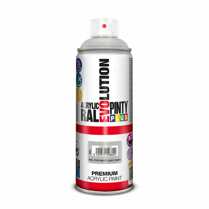 Spray cu vopsea Pintyplus Evolution RAL 7035 Gri deschis 400 ml Mat