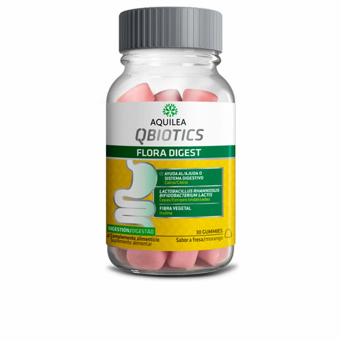 Supliment digestiv Aquilea Qbiotics Gingii Căpșună 30 Unități