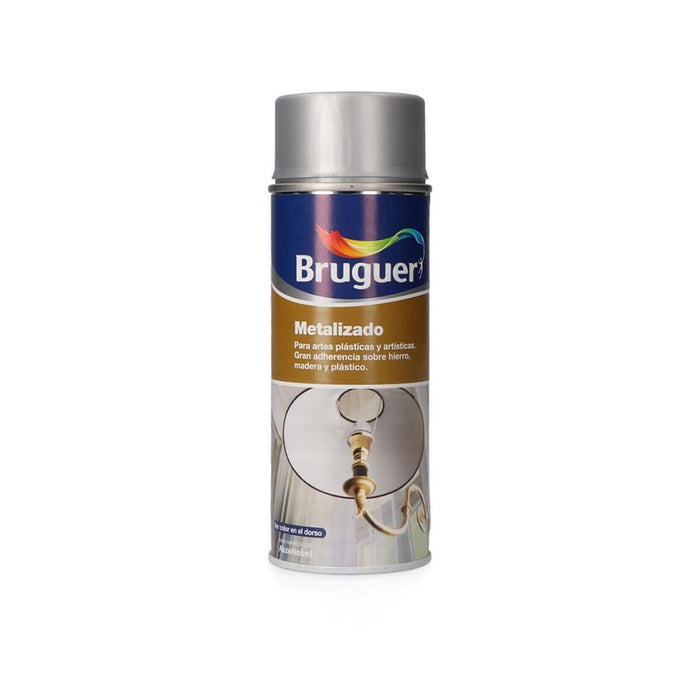 Spray cu vopsea Bruguer 5198002 Metalizat Argintiu 400 ml