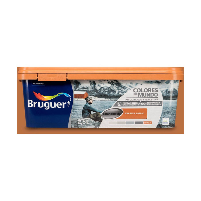 Vopsea de plastic Bruguer Boreal Contrast 2,5 L Portocaliu