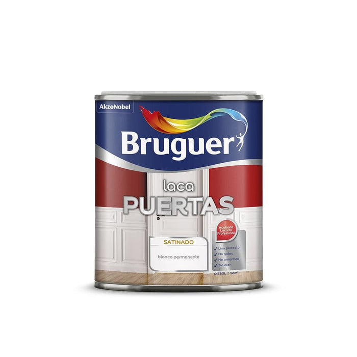 Smalț Bruguer 5297934 Uși Lac Permanent White 750 ml Finisaj satinat