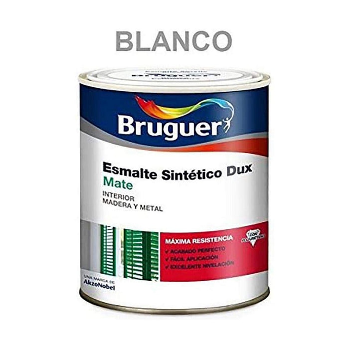 Email sintetic Bruguer Dux 250 ml Alb Mat