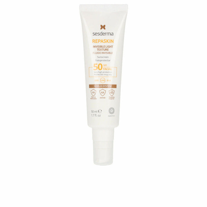 Lichid cu protecție solară Sesderma Repaskin Invisible Spf 50 (50 ml)