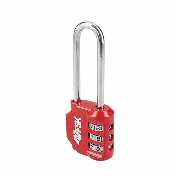 Lacăt cu cifru Ferrestock Roșu (53 mm)