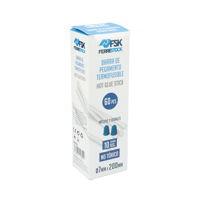 Lipici Ferrestock Ø 7 mm Transparent (60 Unități)