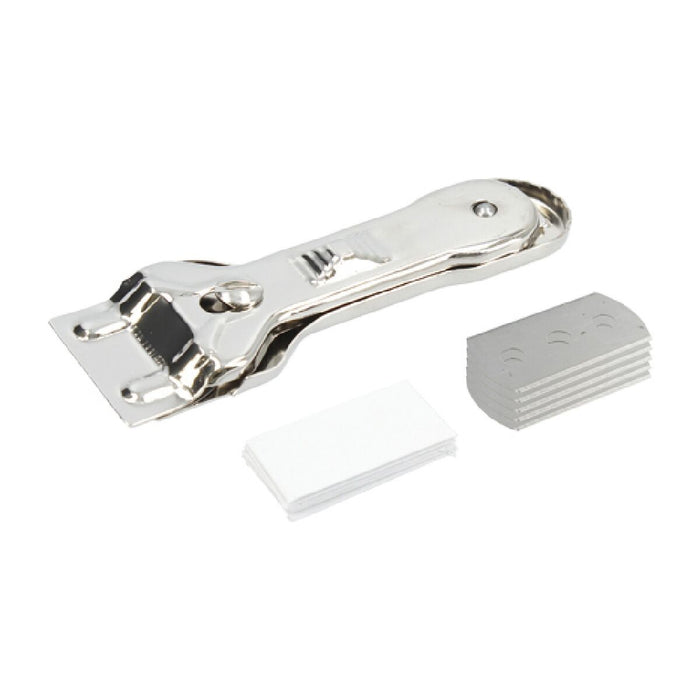 Racletă pentru vitroceramică Ferrestock metalic Răzuitor de sticlă (39 mm)