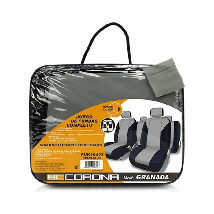 Set de Huse pentru Scaune BC Corona FUK10413 Gri (11 pcs)
