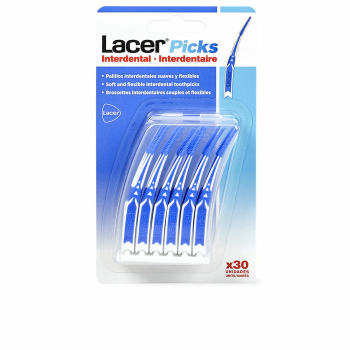 Perii interdentare Lacer Picks Flexibil/ă (30 Unități)