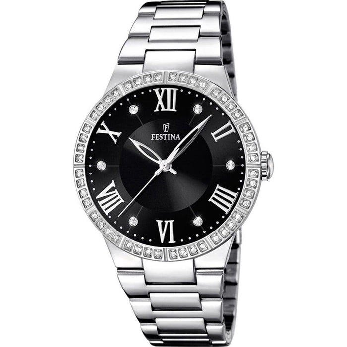 Ceas Bărbați Festina F16719/2 Negru Argintiu