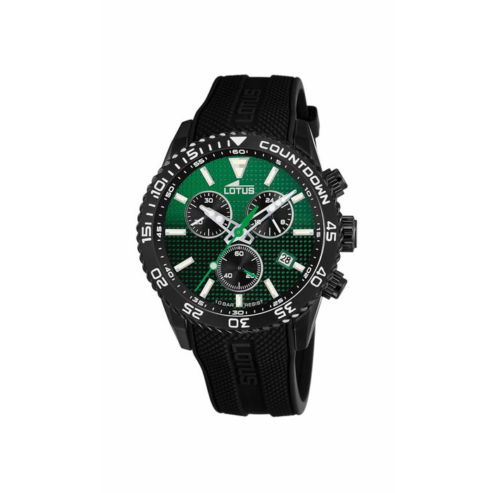 Ceas Bărbați Lotus 18672/B Negru Verde