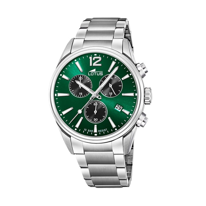 Ceas Bărbați Lotus 18690/4 Verde Argintiu