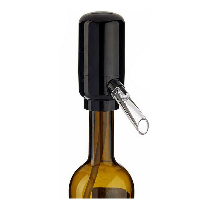Dozator Aeratorul pentru Vin Negru Transparent Silicon ABS 5 x 11 x 10 cm