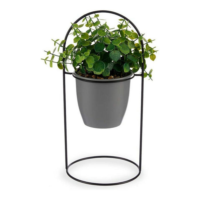 Plantă decorativă Gri Cu suport Metal Plastic (14 x 30 x 14 cm)