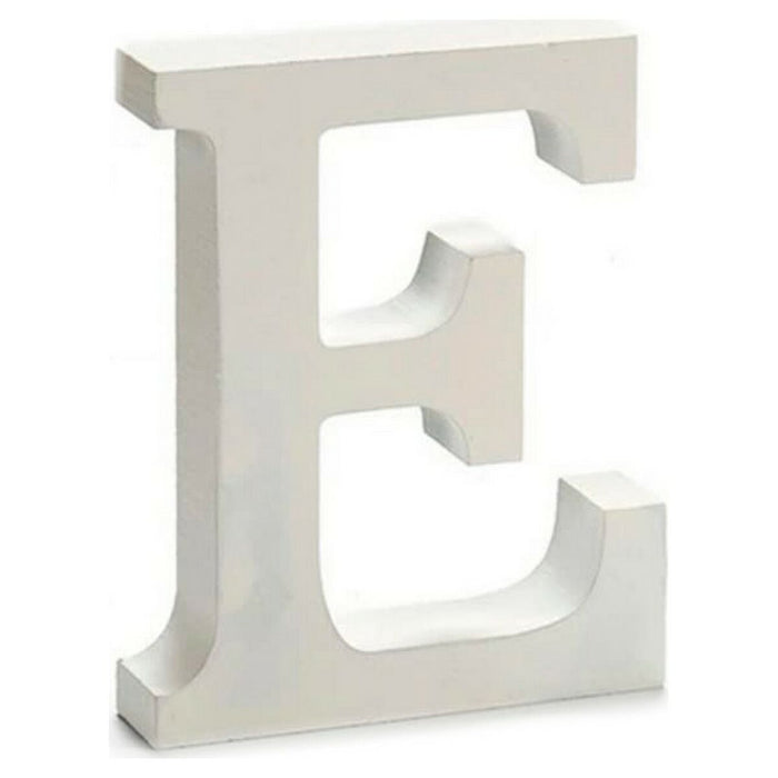 Literă E Alb Lemn 2 x 11 cm