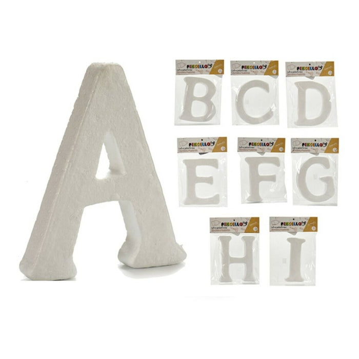 Literă polistiren Alb 1 Unități 2 x 23 x 17 cm