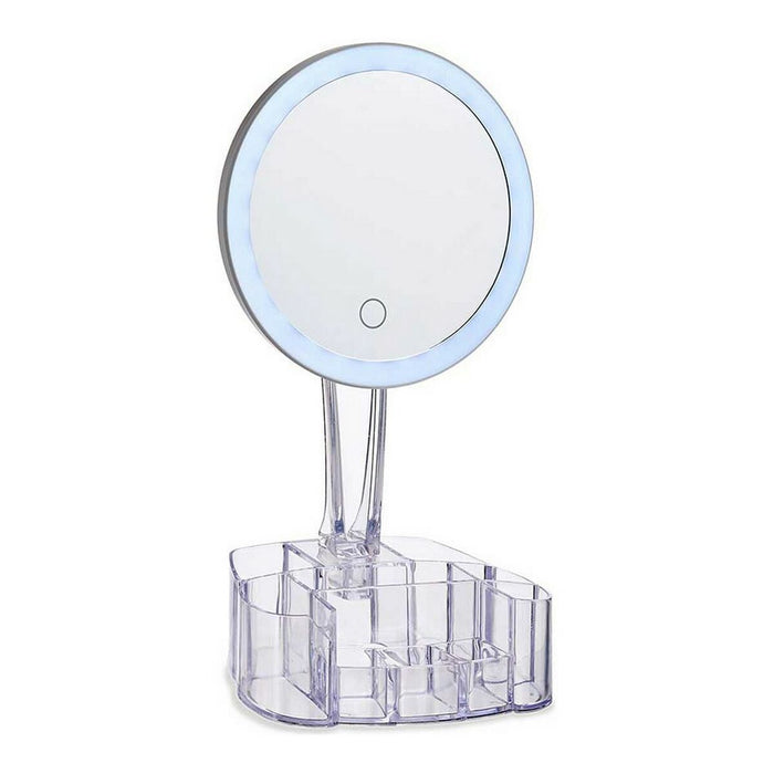 Oglindă cu Efect de Mărire cu LED 1x Alb polistiren 12,6 x 34,5 x 17 cm