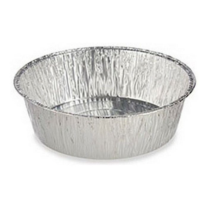Set de Tăvi Argintiu Aluminiu 25 x 8 x 25 cm (Ø 20 x 7 cm)