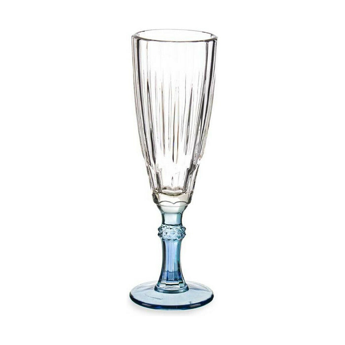Pahar de șampanie Exotic Geam Albastru 170 ml