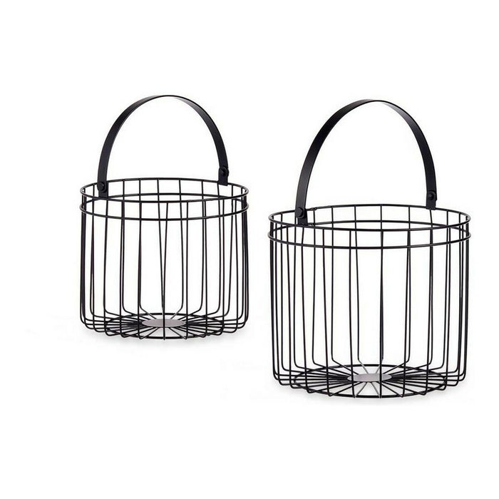 Coș Cilindric Metal (2 pcs)