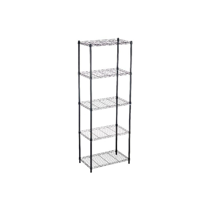 Raft 56 x 35 x 160 cm Negru Metal Plastic