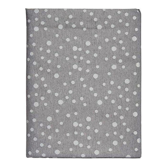 Față de Masă Gri Jacquard Alb (140 x 180 cm)