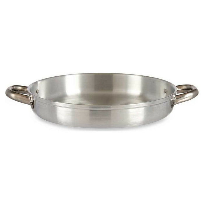Tigaie adâncă cu mânere Argintiu Aluminiu (29 x 5 x 38 cm)
