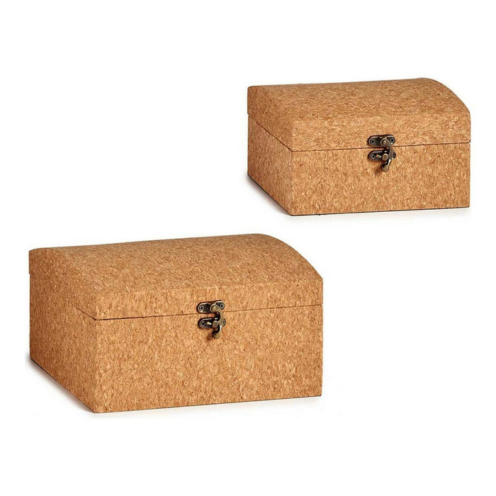 Set de Cufere Plută Lemn MDF (2 pcs)