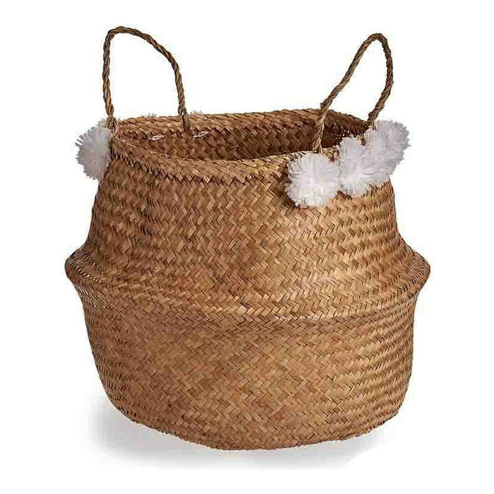 Coș Maro Pompoane Fibră naturală (35 x 30 x 35 cm)