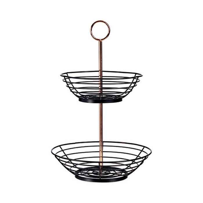 Fructieră Negru Cupru (28,5 x 28,5 x 42,3 cm)