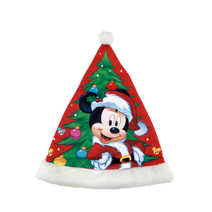 Căciulă de Moș Crăciun Mickey Mouse Happy smiles Infantil 37 cm