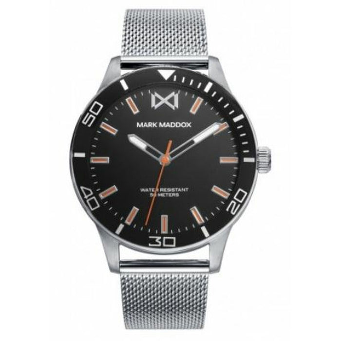 Ceas Bărbați Mark Maddox HM7146-57 Negru Argintiu (Ø 40 mm)