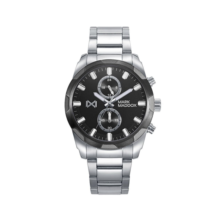 Ceas Bărbați Mark Maddox HM0132-57 Negru Argintiu (Ø 43 mm)