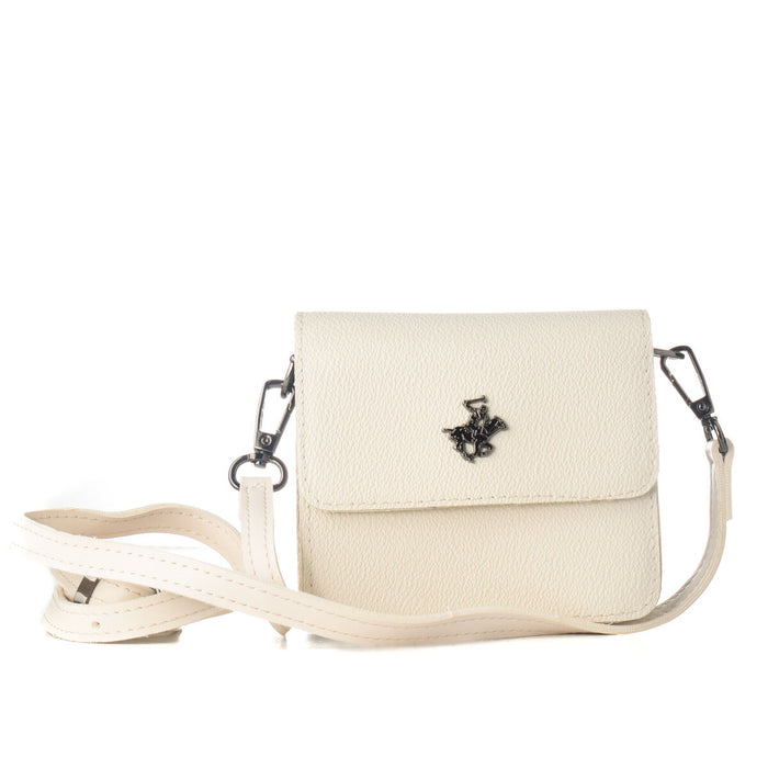 Geantă Damă Beverly Hills Polo Club 2021-WHITE Alb 11 x 13 x 5 cm