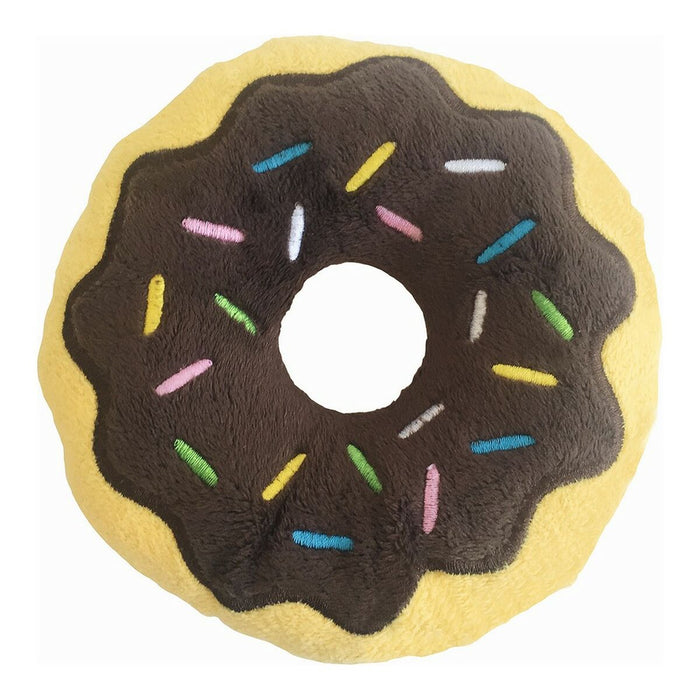 Jucărie din pluș pentru câini Gloria 3 x 5 x 14 cm Ciocolată Donut Maro