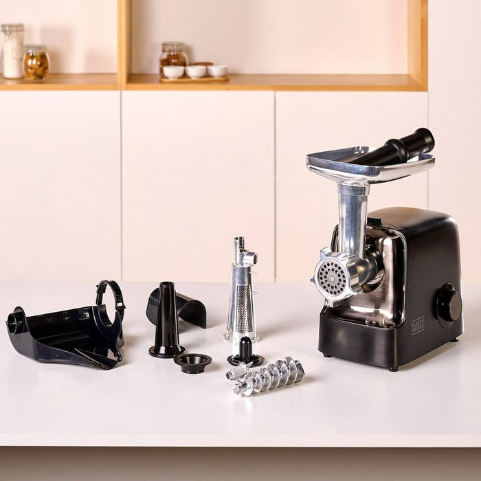 Mașină de tocat carne Black & Decker BXMMA2200E Negru Argintiu Oțel inoxidabil Aluminiu 2200 W