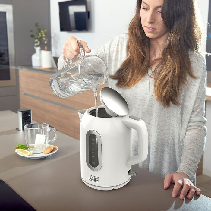Fierbător Black & Decker BXKE2204E Alb 2200 W 1,7 L