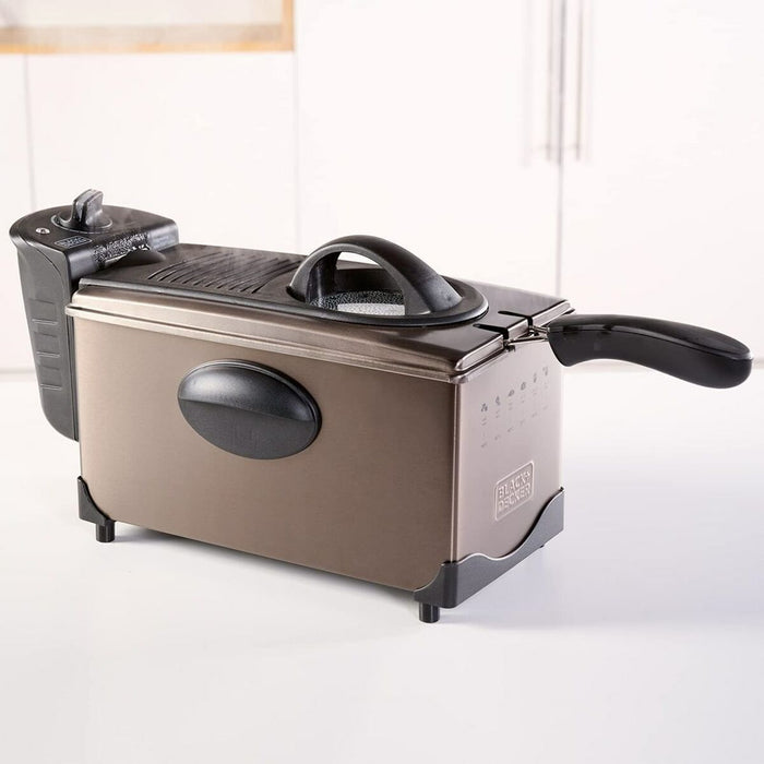 Friteuză fără Ulei Black & Decker ES9730040B Gri 2100 W 3 L