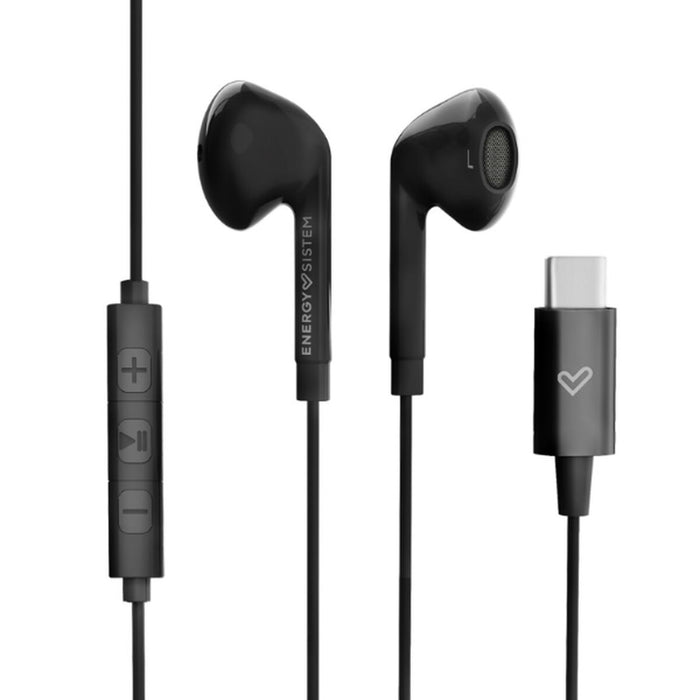 Căști cu Microfon Energy Sistem 448982 USB-C Negru (1 Unități)