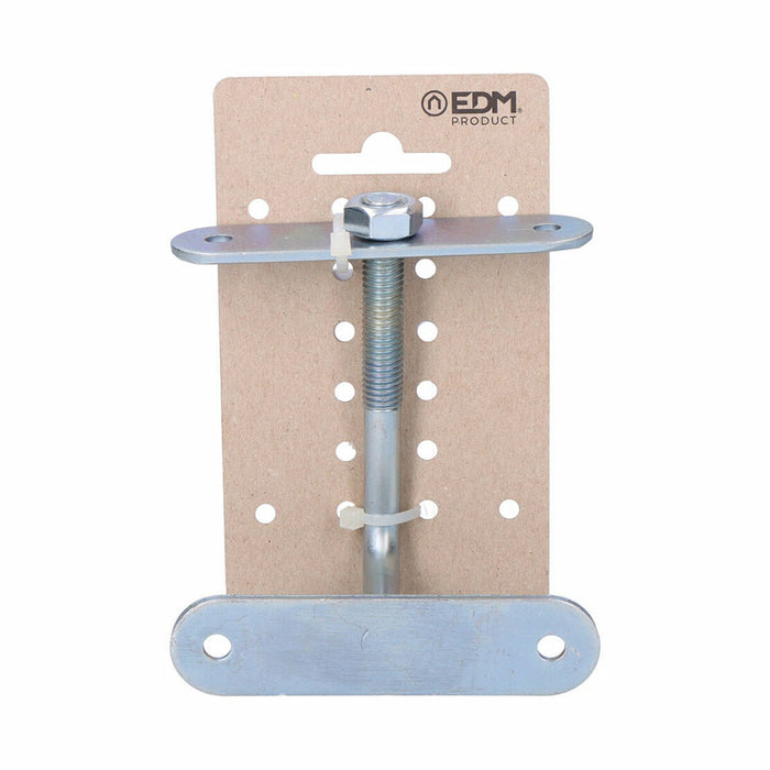 Suport pentru balustradă EDM Basic Reglabil/ă Placat cu zinc Oțel