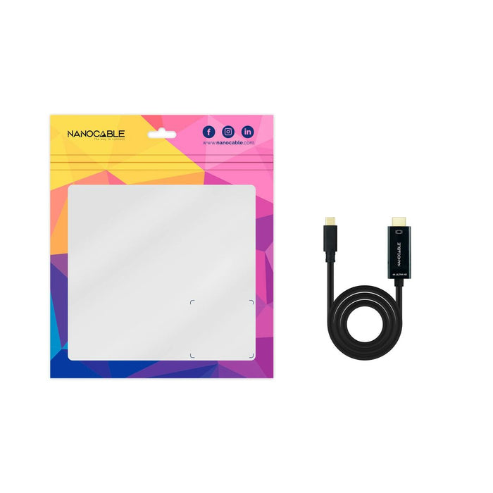 Cablu USB-C la HDMI NANOCABLE 10.15.5102 Negru