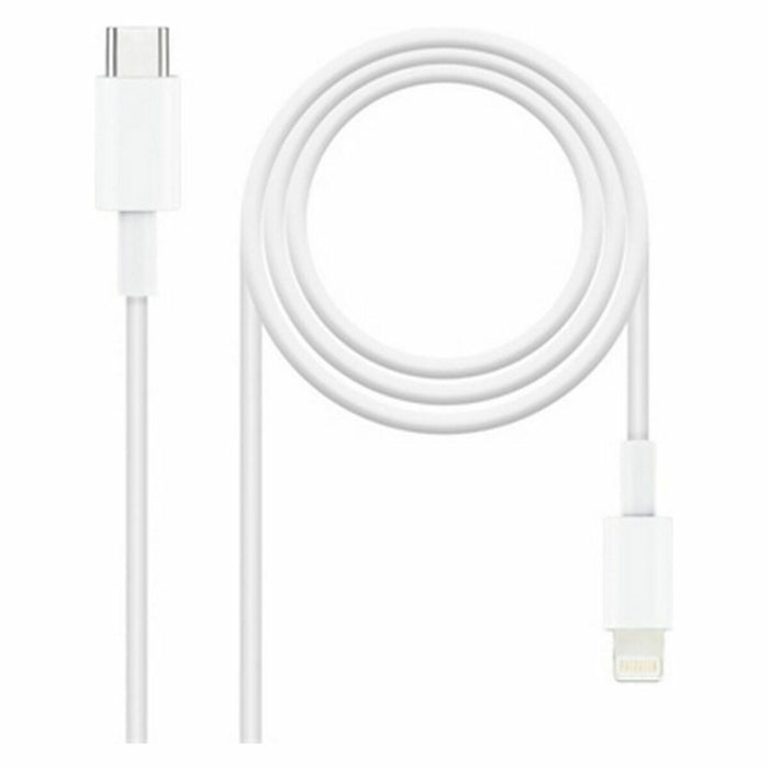 Cablu Lightning NANOCABLE 10.10.0601 1 m Alb