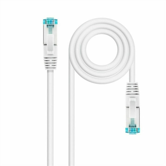Furtun NANOCABLE Cable de Red Cat.7 600MHZ LSZH SFTP PIMF AWG26, Blanco, 30 cm 30 cm