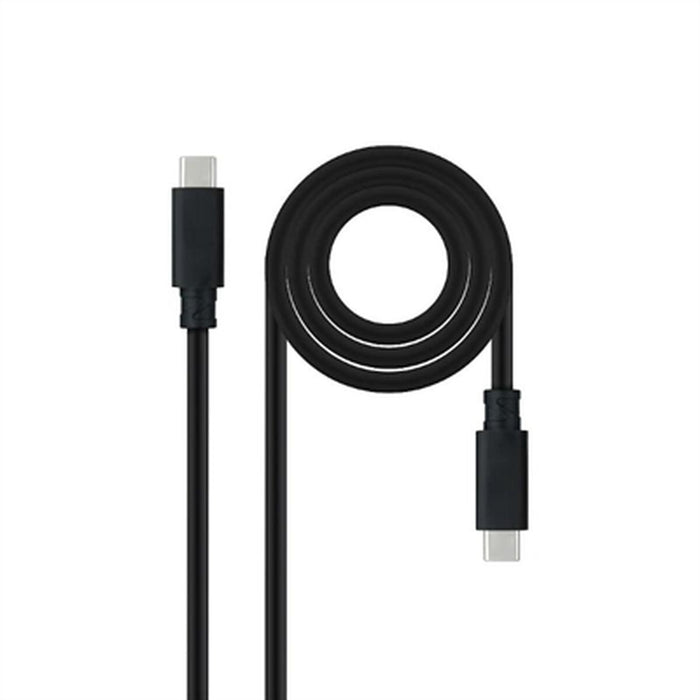 Cablu USB-C NANOCABLE 10.01.4100 Negru 50 cm (1 Unități)
